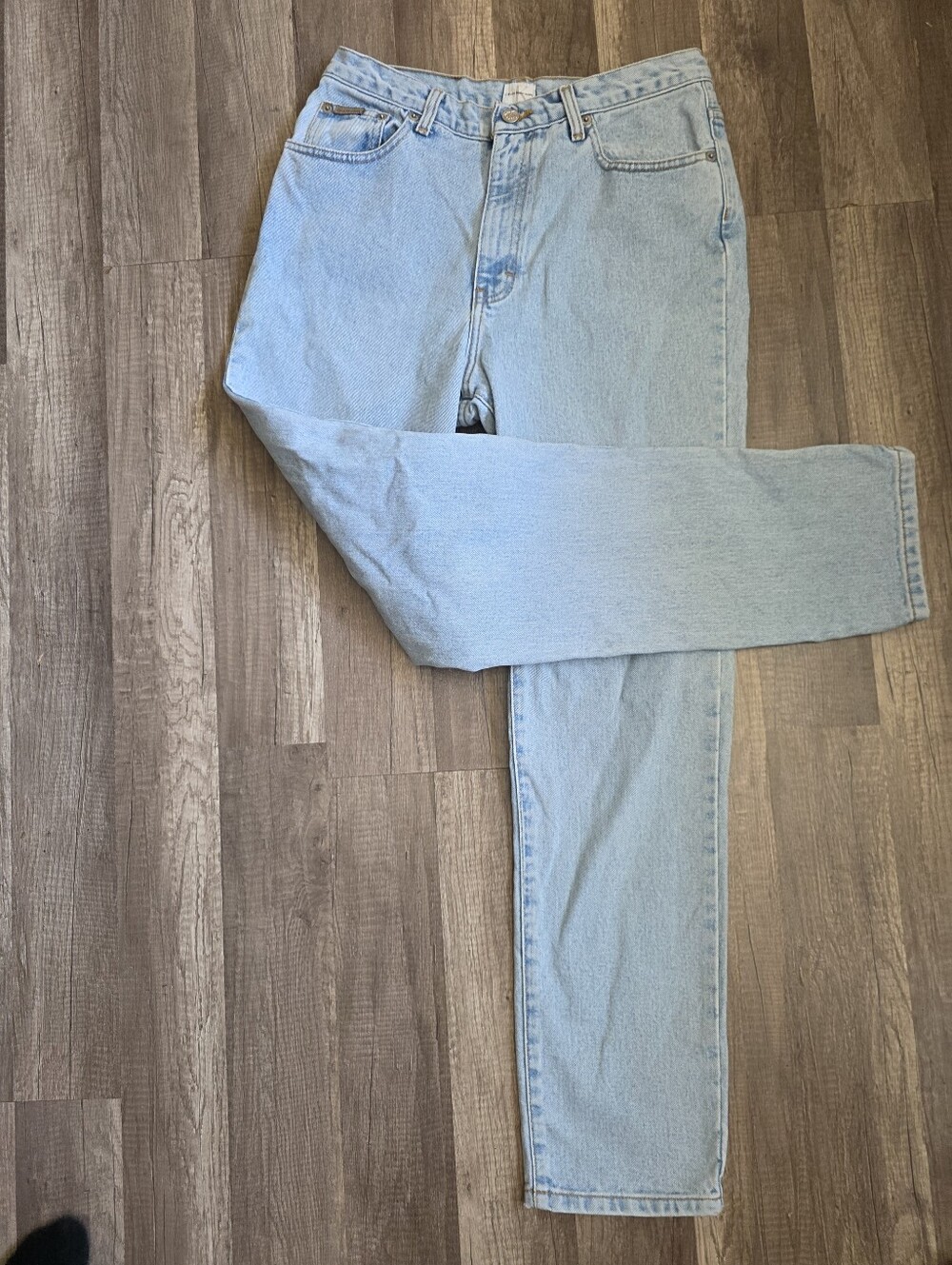 Vintage 90s Y2K Calvin Klein Classic Straight Light Wash Boyfriend Jeans Blue - Picture 7 of 16